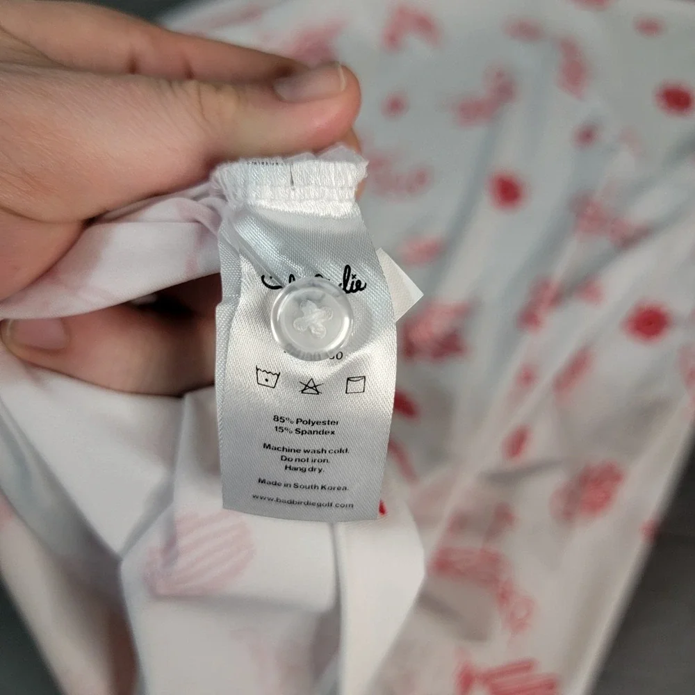 Bad Birdie‎ Golf SS White & Red Polo Shirt Size XL 